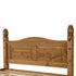 Corona 4FT6 Bed Low Foot End - Distressed Waxed Pine